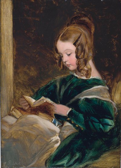 Studio di Rachel Russell (1826-1898), figlia di Georgina, la seconda moglie di John, sesto Duca di Bedford da Edwin Landseer